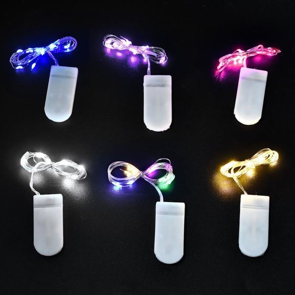 Cuerdas LED 5 Unids Alambre de Cobre Luces de Hadas Botón CR20332 Mini Guirnalda Con Pilas Para Fiesta Decoraciones Navideñas Holiday LightingLED