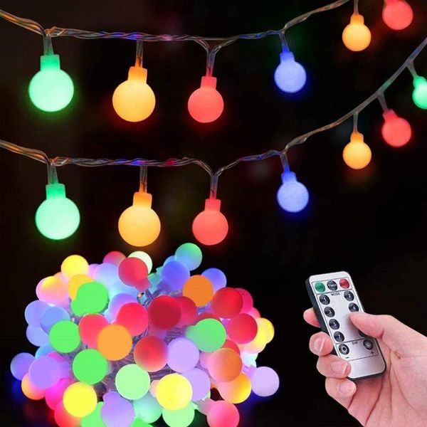 Cordes LED boule lumières USB clignotant chaîne de noël salle créative décoration fil de cuivre fête mariage LED