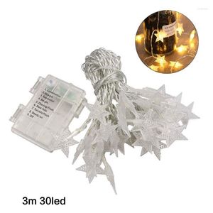 Strings Led Christmas Gypsophila Octagonal Star String Lighting Trees Holiday Party Decoration Lights Battery Operated