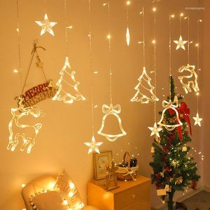 Cordes LED Lumières De Noël Guirlande Rideau Fée Chaîne De Mariage En Plein Air Bonne Année Noel Décoration