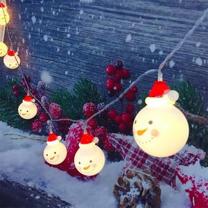 Cordes LED lumières de noël chaîne lumière fée guirlande père noël arbre décor maison vacances décoratif année noël PartyLED