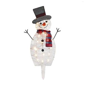 Strings Led Christmas Snowman Light Up Lamp Ornament Lighting Lantern For Home Yard Wedding Party Decor