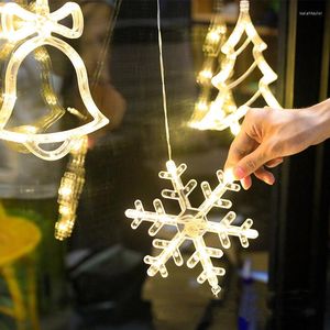 Strings Led Christmas Tree Santa Claus Snowman Lights String Batterij Power Xmas Fairy Pendants Lamp voor jaar vakantie feestdecoratie