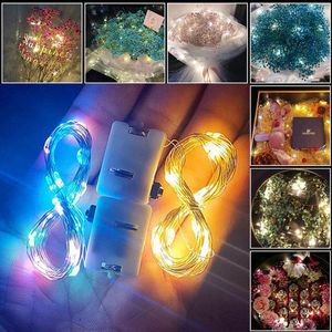 Strings Led Fairy Lights Diy Gifts Garland batterij aangedreven flesjes snaar voor slaapkamer thuisfeest bruiloft kerstdecoratie 2022