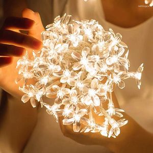 Strings Led Garland Holiday USB Flower String Fairy Lights Hangende ornamenten Kerstboomdecoraties voor Home Party Noel Navidad