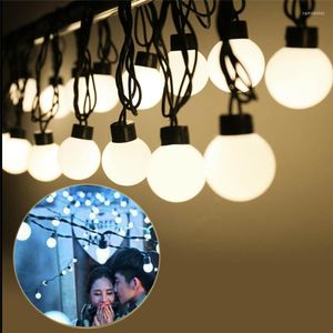 Strings LED Globe Fairy String Lights Christmas Tree Wedding Street Lamp Lamp EU/US/Solar Outdoor Holiday Garden Decor 10m 5m 3m