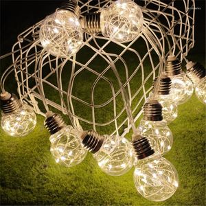 Strings LED Globe Light String Christmas Wedding Fairy Copper Lights Outdoor Garden Courtyard Decoratie Garland G50 Bulb Lamp