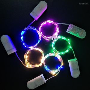 Strings LED Holiday String Lights Batterij bediende waterdichte IP67 Licht 2m meter draden Familie Decoratie Kleurrijke strip GIC