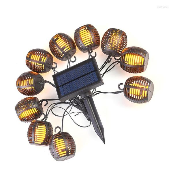 Cuerdas LED Home String Lights Decoraciones del festival L￡mparas recargables Atm￳sfera Props Flame Decorative Lighting dormitorio