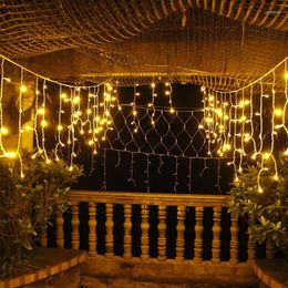 Strings LED Ice Bar Lichtgordijnlamp 3,5 m 96 Lichten Kerstdag Decoratie String Decoraties voor Home Outdoor