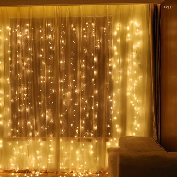 Cadenas LED Light String Lights Fairy Fairy Fair Lights Garland Outdoor Home para Boda/Partido/Cortina/Decoración de Jardín