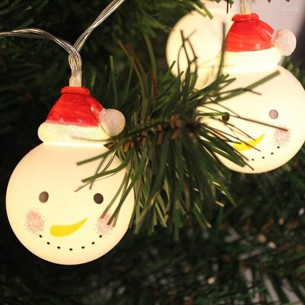 Chaînes Led Lantern String Noël Bonhomme de neige Avatar Lumières clignotantes Série Vacances Décoratif