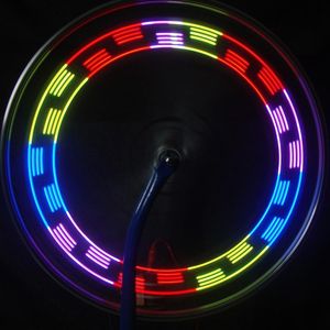 Cuerdas Luces Led 32 Cuerdas Bicicleta Motocicleta Bicicleta Neumático Rueda Flash Radios Lámpara de luz Fiesta al aire libre LightsLED StringsLED