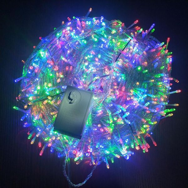 Cuerdas Luces LED Cadena Llena De Estrellas Romántica Decorativa Boda Color Cambiando Al Aire Libre Impermeable Navidad