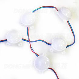 Strings LED -module DC12V WS2811 PIXEL 6LED SMD 45 mm Diameter IP68 20 stks/String Outdoor Light Mini Single Lights