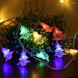 Strings Led Outdoor Christmas Tree String Lights 10/20/30/40 LEDS Luces Holiday Decoracion Fairy voor bruiloftsfeestjes