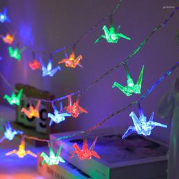 Cordes LED Paper Cranes Lights Love Love Rainbow Butterfly Christmas Wedding Birthday Party Home Decoration Fairy Tale Garland