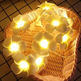 Strings LED Plumeria Light String 1.5M3M6M Guirlande Batterie Jardin Festival Éclairage Activité Fête De Mariage Maison Décoration De Noël LED Stri