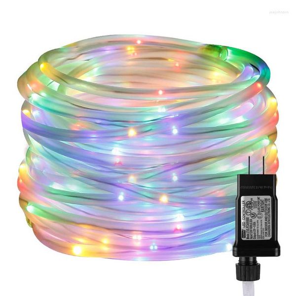 Cuerdas LED Tubo de cuerda Cadena de luz 10 -30M Al aire libre 4.5V Enchufe 8 modos Guirnalda de hadas de Navidad para bricolaje Jardín Cerca Decoración de fiesta