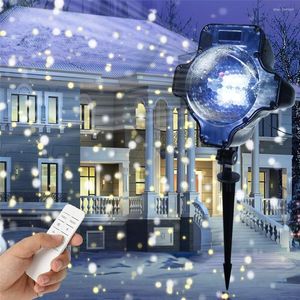 Cuerdas de luces LED para proyector de nevadas, luz de proyección de paisaje brillante para exteriores, para decoración, iluminación, fiesta de Navidad, vacaciones