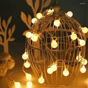 Cuerdas LED Bola de estrella Guirnalda de luces de hadas Decoración de Navidad para el hogar Decoración de la habitación de la boda Lámpara de cortina 10 / 6m a prueba de agua