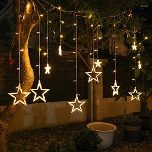 Cuerdas LED Estrella Guirnalda Luces de cadena Accesorios de habitación Fiesta de boda Ventana Productos para el hogar Hada al aire libre LightsLED