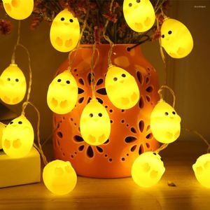 Snaren LED String Fairy Light Lamp Luminous decoratieve gele kip