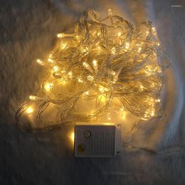 Cuerdas LED String Light 10M 100LEDs Luces de hadas 8 modos 110V / 220V para jardín Decoración para fiesta de boda Guirnalda Navidad Vacaciones