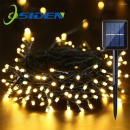 Strings LED String Licht Solar Lamp 8mode 5m 7m 12m 22m Fairy Lights Garlands Garden Kerstboom Wedding Decor voor buitenvakantie