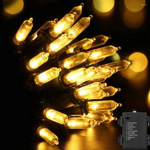 Cordes Guirlandes LED 50/100 LED Fée Alimenté par Batterie 8 Modes Lampe Décorative de Noël Twinkle Firefly