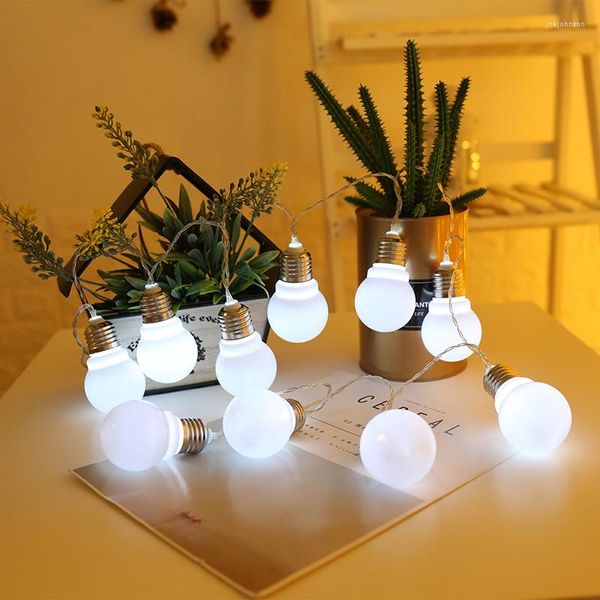 Cordes LED guirlandes lumineuses ampoules noël vacances lumière batterie puissance jardin extérieur paysage arrière-cour lampe décorative de mariage