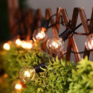 Strings LED String Lights Clear Bulb Waterdichte kerst bruiloft Fairy voor Light Street Garland Decoratiejaar Navidadled