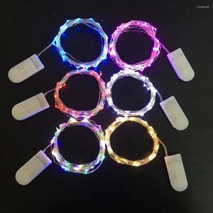 Snaren LED-lichtslingers Luces Koperdraad Fee Batterijaangedreven Feest Bruiloft Binnen Kerstversiering Slinger