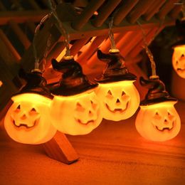 Strings LED String Lights Spooky Pumpkin Decoratief voor kerstboom Halloween Holiday Outdoor Lamp Garland Garden Waterdicht