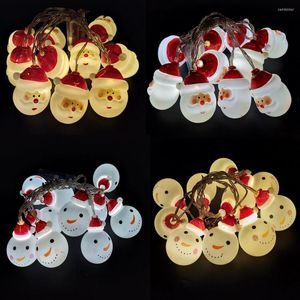 Strings LED Strip 3M String Lights Santa Claus en Snowman Indoor Home Kerstdecoratie Licht Warm Witte meerdere kleur