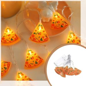 Cordes à LED pastèque Lumière Pizza Pizza Lumières de Noël intérieure 50 Count Cool Net Outdoor