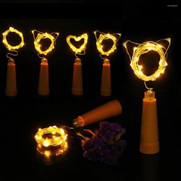 Strings Led Wine Bottle Lights With Cork 2m Fairy Mini String For Garland Christmas Liquor Crafts Party Bruiloft Decorator