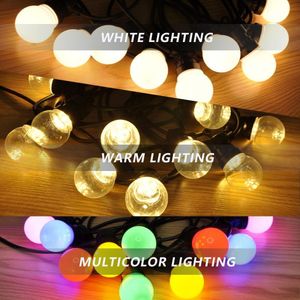 Snaren Lage spanning Veiligheid Buiten Waterdicht Bol Licht Tuin Huis Patio Patio Party Decor Led String Lichten Landschap verlichtled