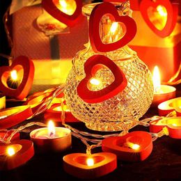 Cordes Mini ampoules de noël maison mètres chaîne jour vacances saint valentin 1.5 lumières lampe amour coeur 10 cordon Multi