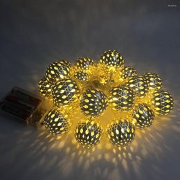 Snaren Noordse smeedijzeren batterij bedienen licht Marokkaanse bal retro stijl creatieve persoonlijkheid slaapkamer bedlamp
