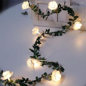 Strings Rose Flower LED Fairy String Lights USB / Battery Powered Wedding Valentijnsdag Event feest Garland Decor Holiday Light