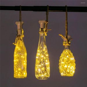 Strings Solar Energy Cork Wine Bottle Light Diy Christmas Decoratie Waterdichte LED String Bar Stopper