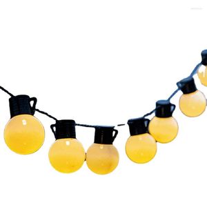 Strings Solar Outdoor Waterdichte Globe Lighting Chain Camping Decoratieve bal gekleurde lichten met flitsende lichtecoratie