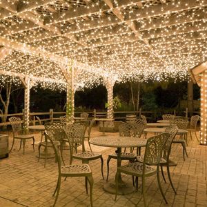 Strings Solar String Fairy Lights 100LED / 5M 50 LED Waterproof Outdoor Garland Power Lamp Christmas For Garden Decoration LightsLED