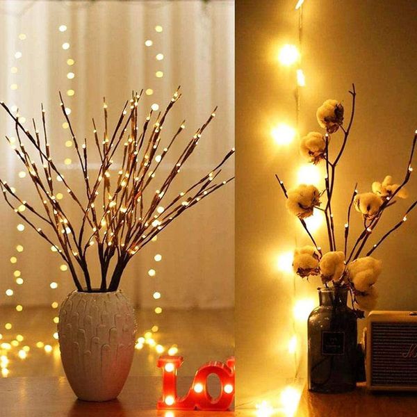 Cuerdas Cadena Luz Cerezo Tronco Luces de hadas Lámpara de noche Iluminación para dormitorio Decoración de boda Vacaciones DecorLED LED