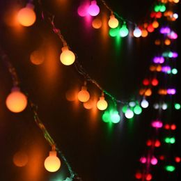 Cordes guirlandes lumineuses 10M RGB lumière de noël vacances LED colorées pour la décoration de fête de mariage de jardinLED