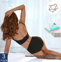 tanga de cuerdas mujer ondergoed vrouwen Katoen 4-Layer Lekvrij Vrouwen Menstruele Slipje Ondergoed Heavy Absorptievermogen Periode Slips L220802