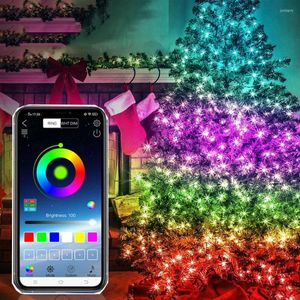 Cordes Thrisdar 10/20M Smart Led Fariy Guirlande Lumineuse Bluetooth App Contrôlée Twinkle Guirlande Lumineuse Pour Noël Arbre Chambre Décor