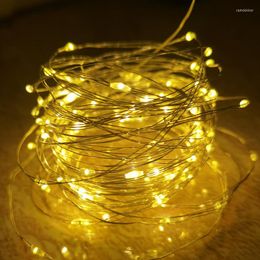 Cordes USB Led fil de cuivre guirlandes lumineuses vacances fée extérieur lampe guirlande Luces pour arbre de noël décor décoration de mariage