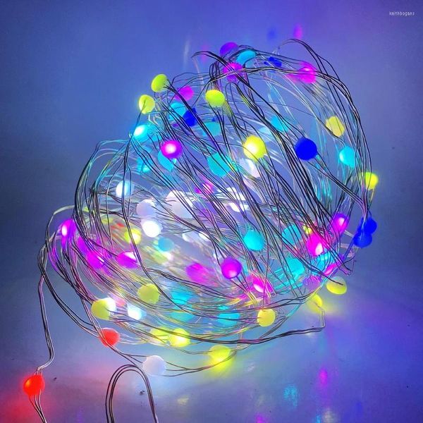 Strings USB LED String Lights WS2812B RGB Light couleur adressable individuellement pour Noël pour fête de mariage chambre DC5V